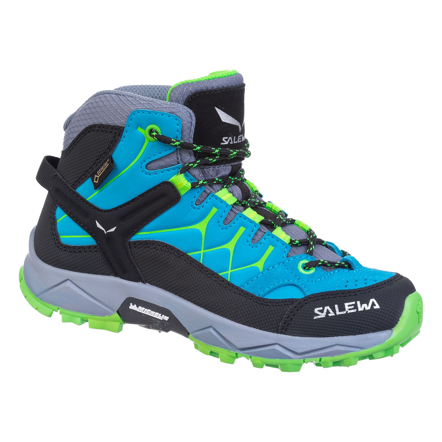 Salewa Alp Trainer Mid GORE-TEX® ορειβατικα παπουτσια παιδικα μπλε/πρασινο Greece FM8170564